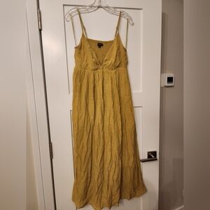 Wishlist Apparel Mustard Yellow Maxi Dress Sz S